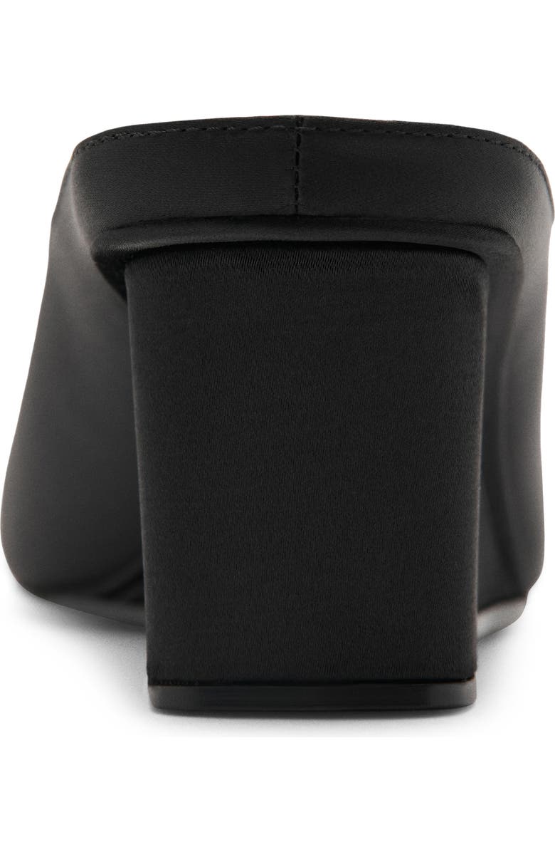 MANGO Square Toe Wedge Mule, Alternate, color, Black