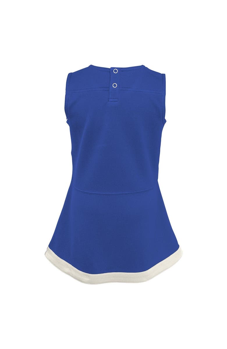 Outerstuff Girls Toddler Royal Los Angeles Rams Cheer Captain Dress with Bloomers, Alternate, color, Royal