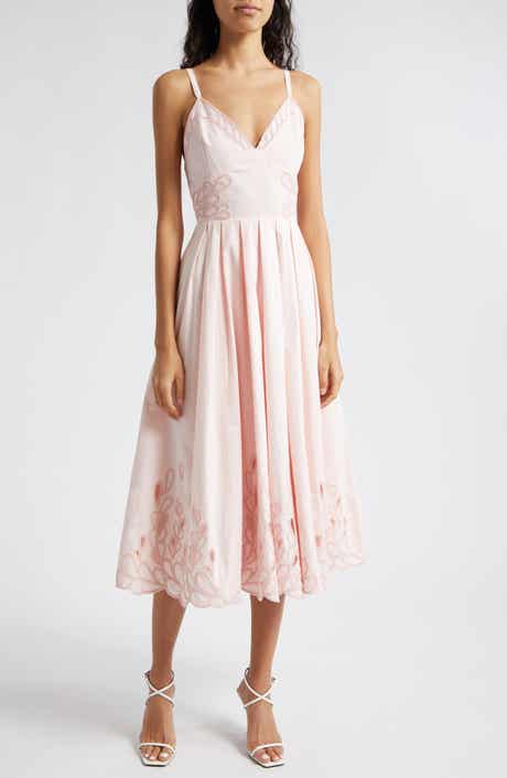Maude Braid Detail Cotton Midi Dress