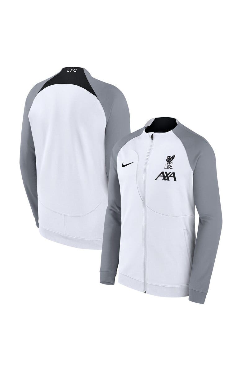 Nike Men's Nike White Liverpool Academy Pro Anthem Performance Full-Zip Jacket, Alternate, color,