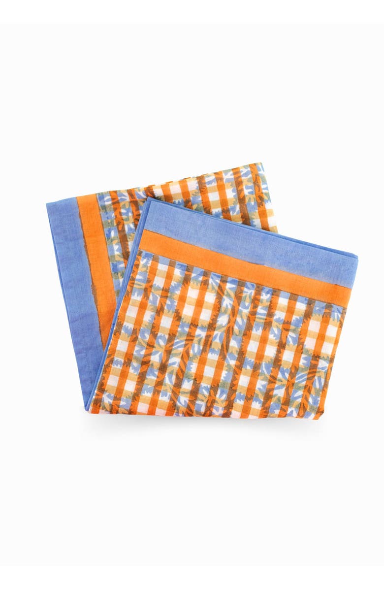 Inner Child Sophia Organic Cotton Blockprint Scarf, Alternate, color, Multicolor