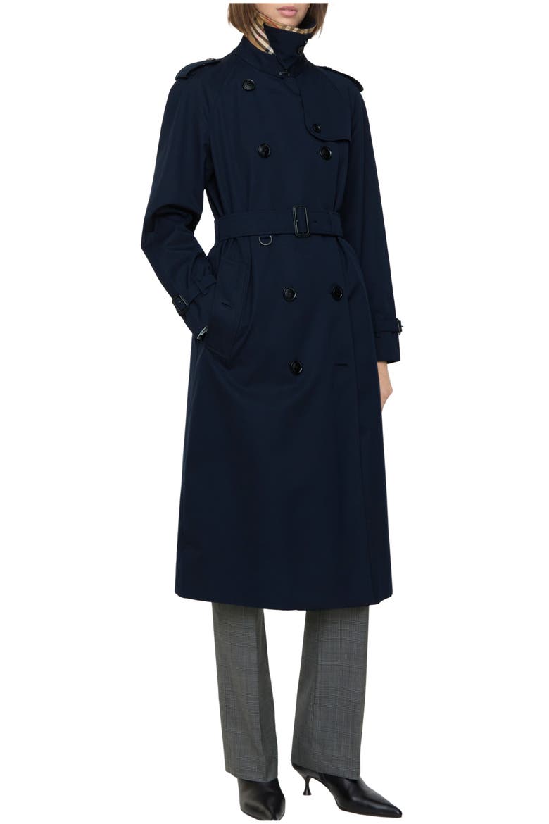 Long Waterloo Heritage Trench Coat, Main, color, Coal blue