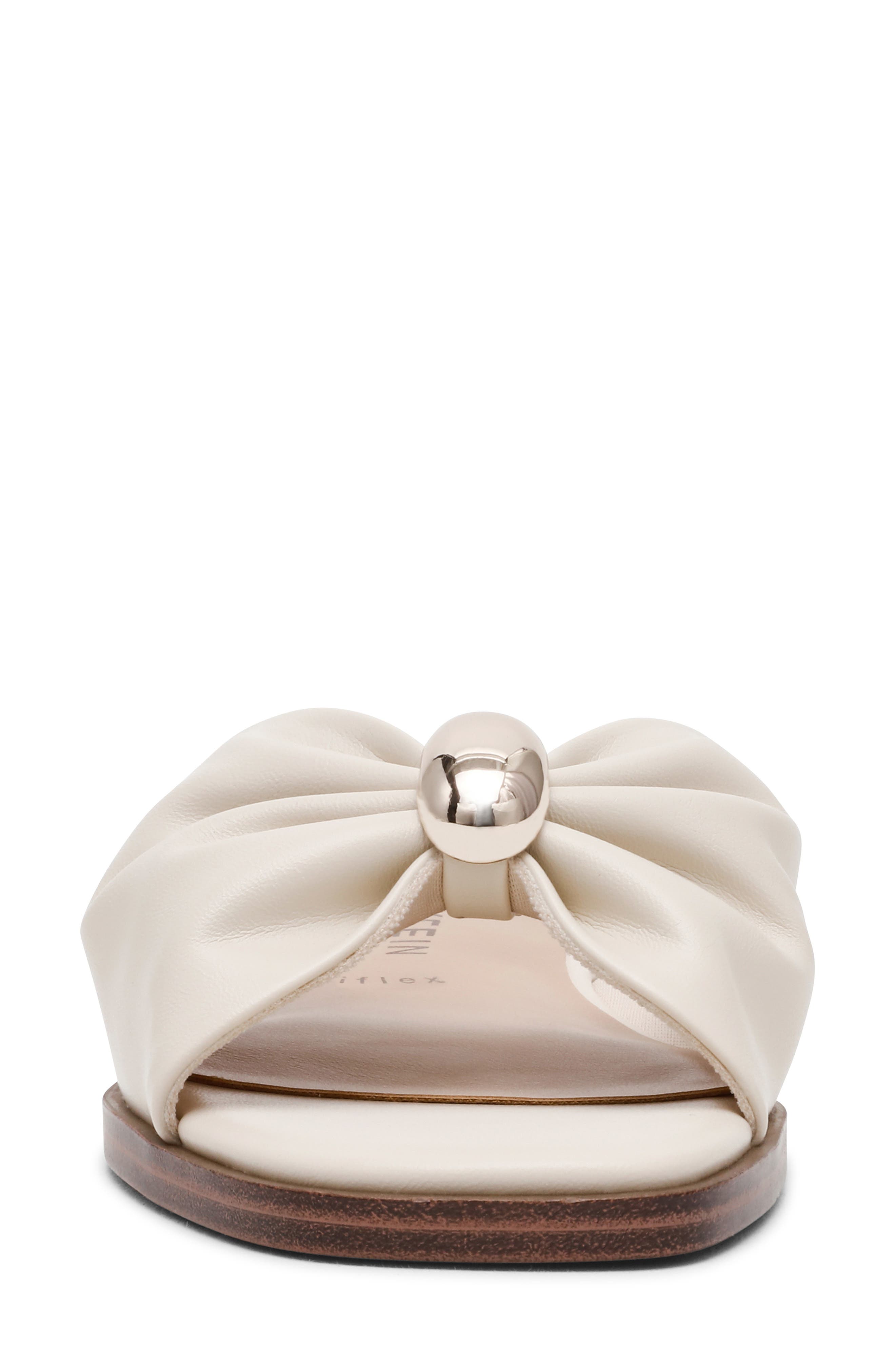 Anne Klein Enrica Slide Sandal, Alternate, color, Bone