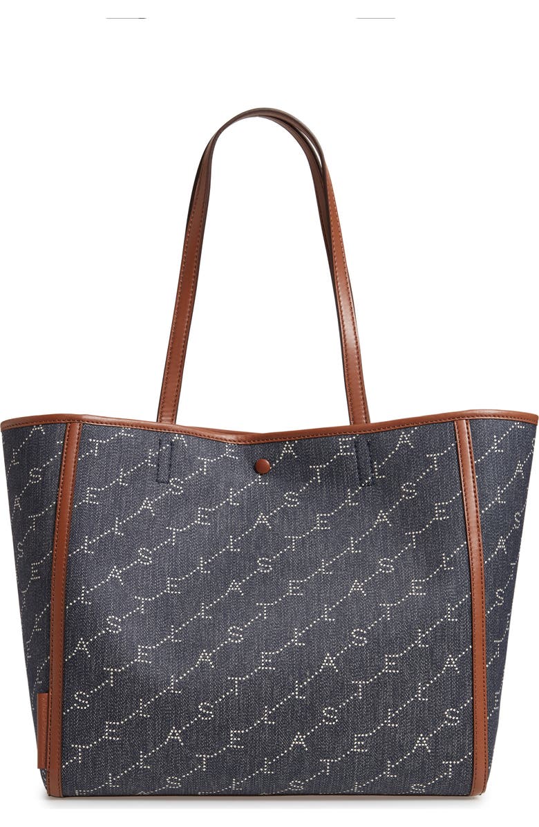 Stella McCartney Logo Canvas Tote, Alternate, color,