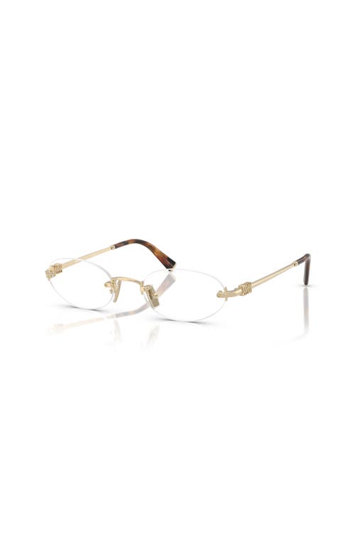 Miu Miu 51mm Oval Optical Glasses