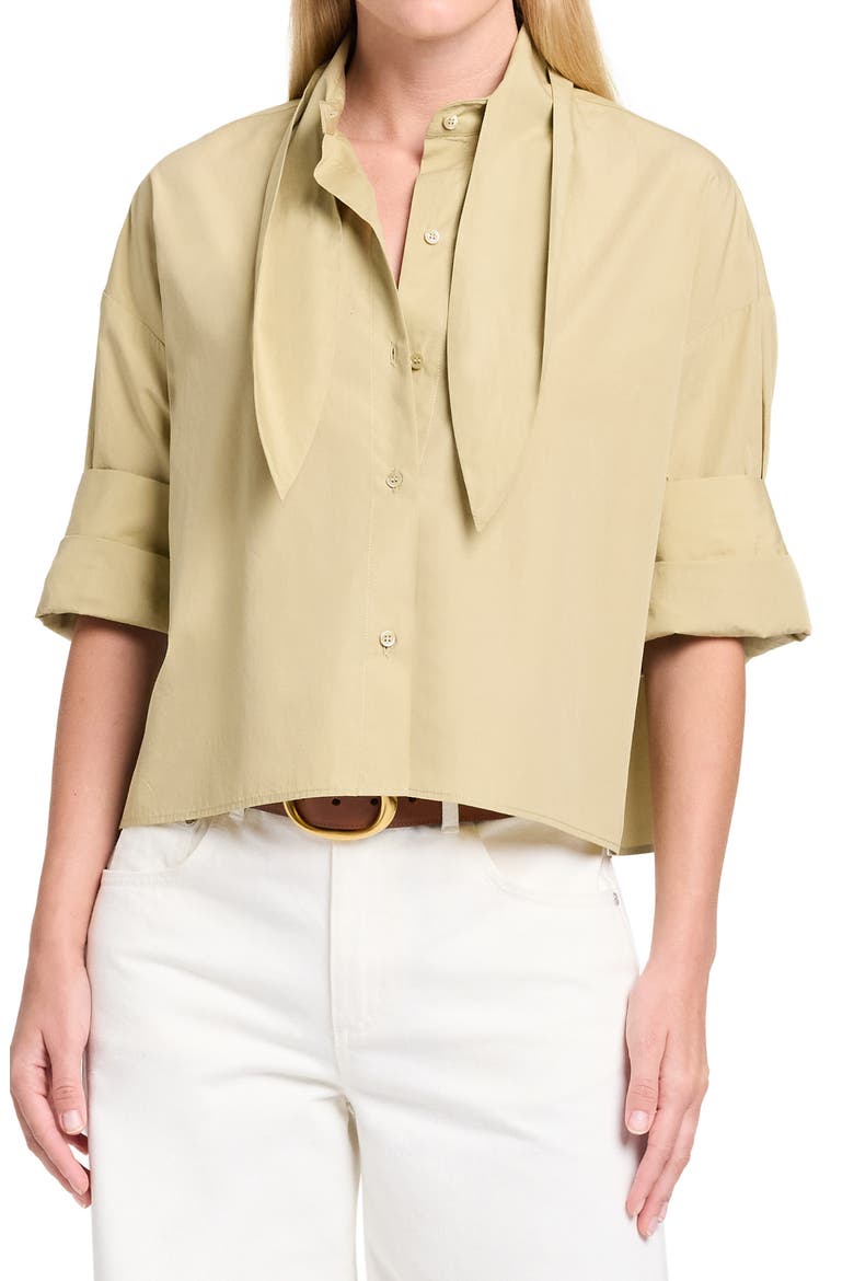 Tie One On Top, Main, color, OLIVE GREY
