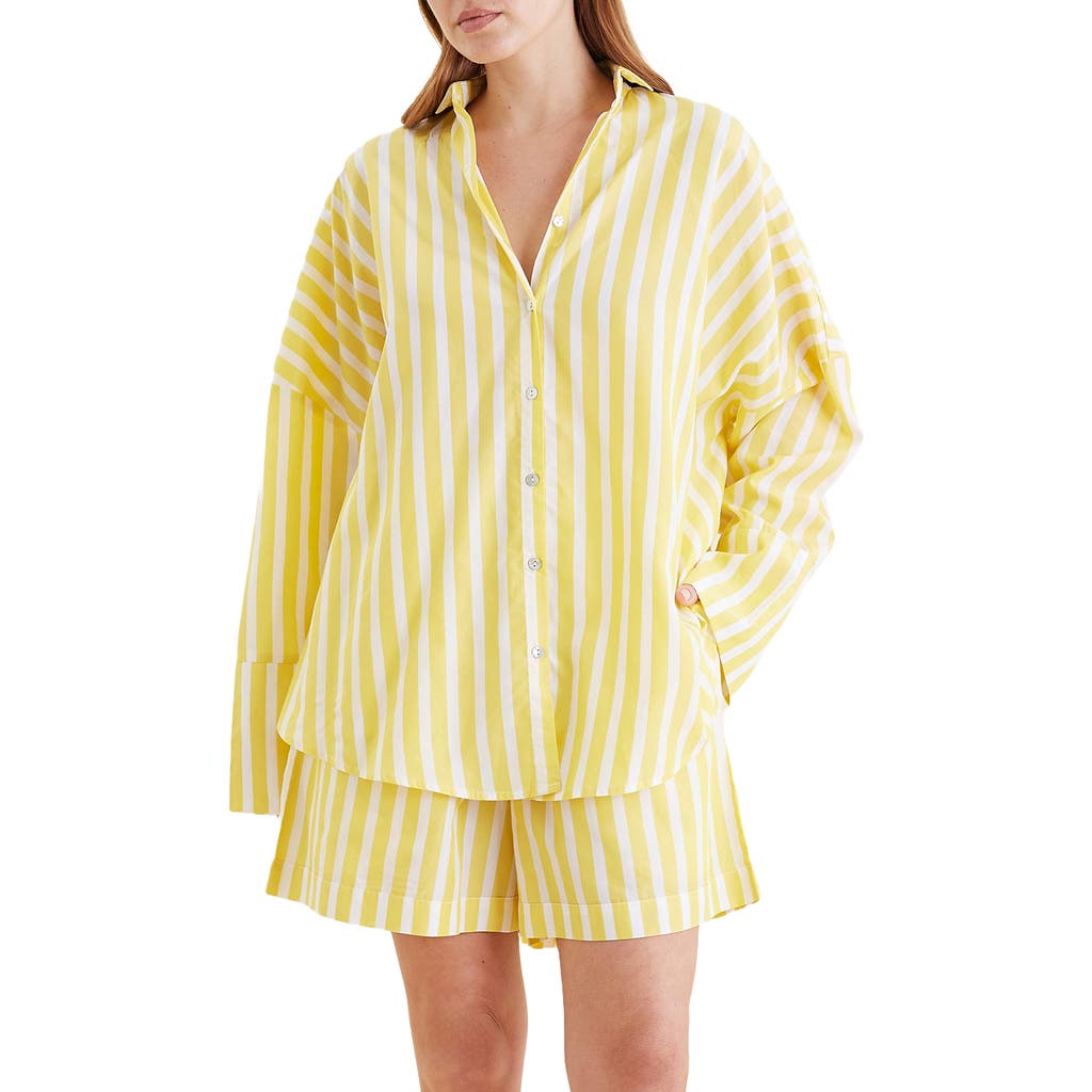 PAPINELLE PAPINELLE AMELIA STRIPE SHORT PAJAMAS