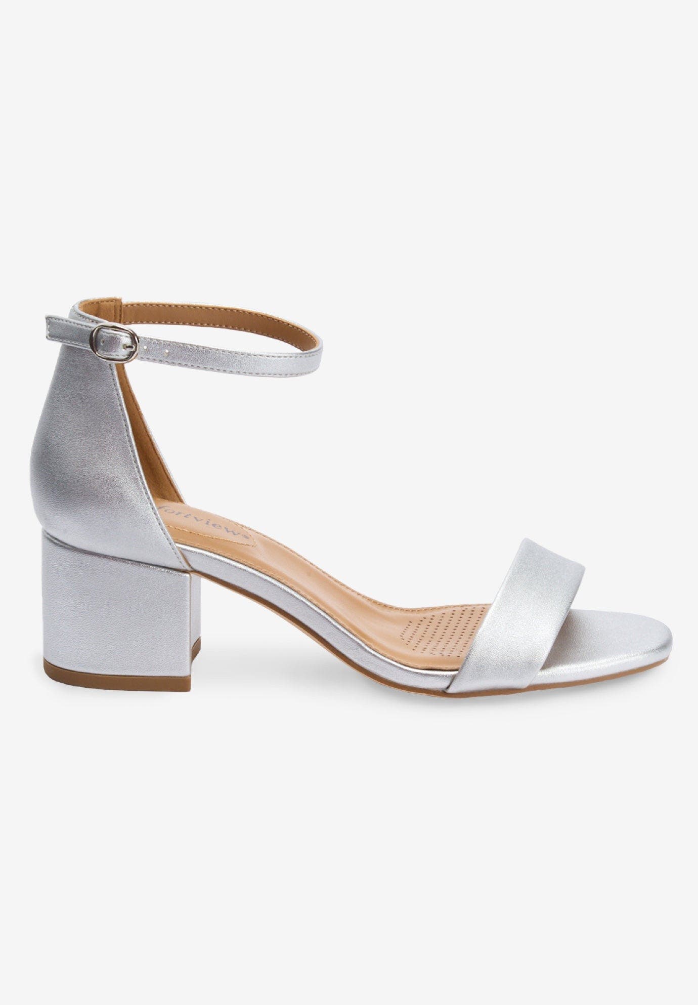 Comfortview The Orly Sandal, Alternate, color, Silver