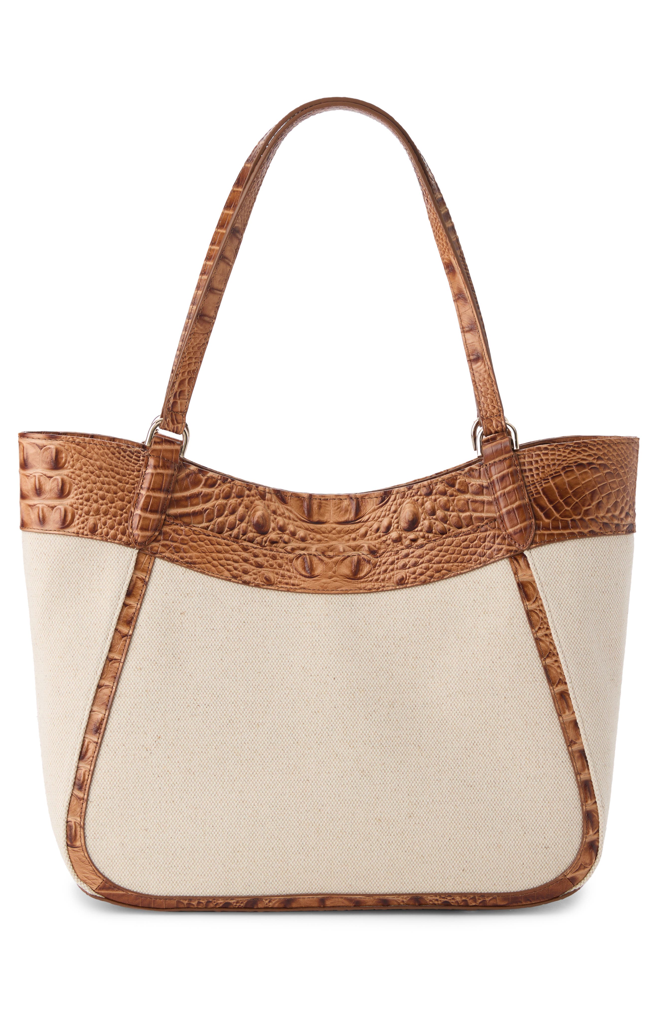 Aliza Croc Embossed Leather Tote, Alternate, color, CINNAMON CROCODILE