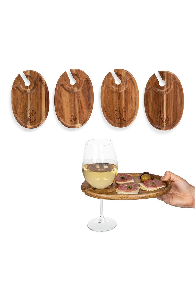 Picnic Time x Disney<sup>®</sup> Winnie the Pooh Wooden Appetizer Tray Set, Alternate, color, 