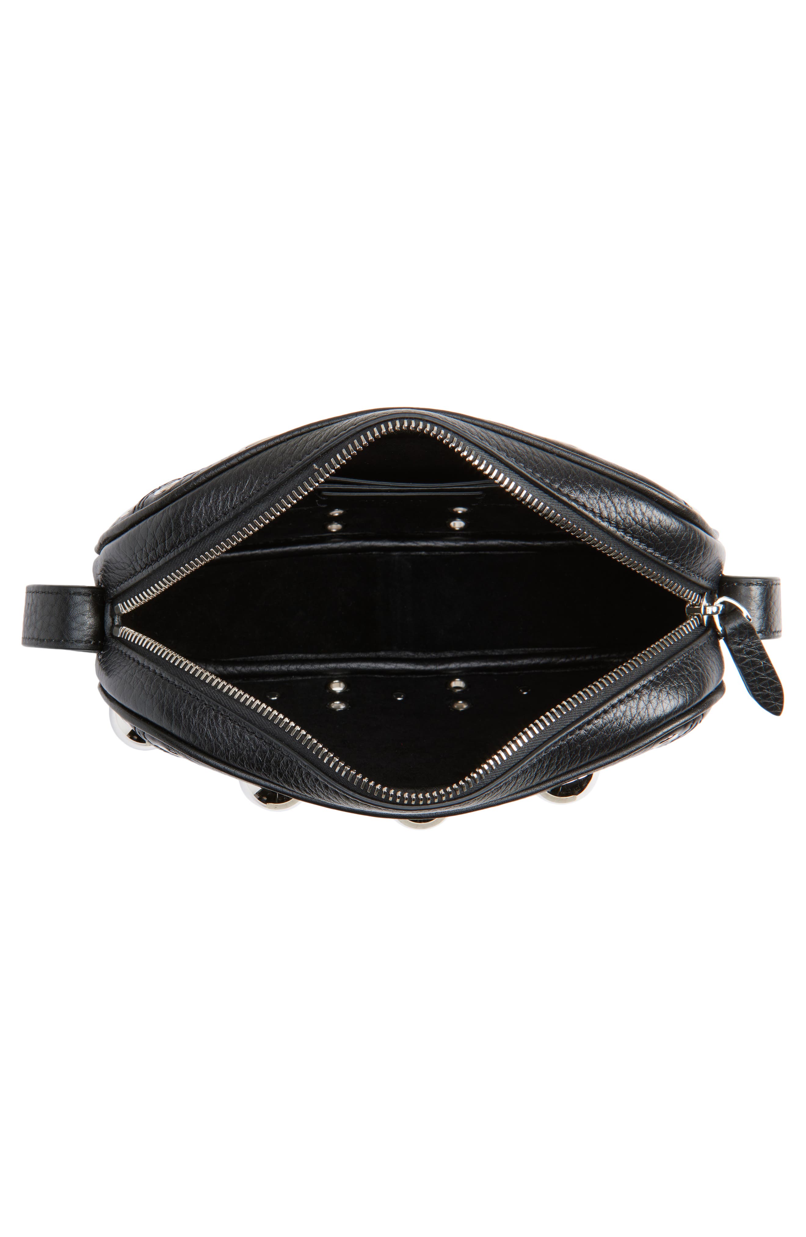 Valentino Garavani Nellcôte Studded Leather Crossbody Bag, Alternate, color, 