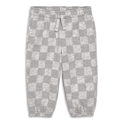 Baby Cozy Fleece Sweatpant In Checkerboard