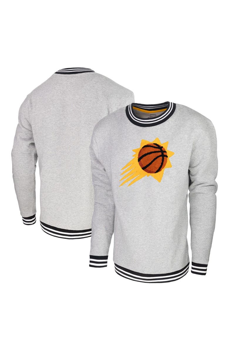 Stadium Essentials Men's Stadium Essentials Heather Gray Phoenix Suns Club Level Pullover Sweatshirt, Main, color, Heather Gray