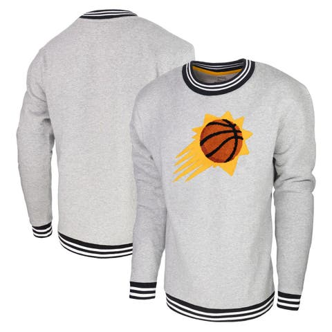 Men's Stadium Essentials Heather Gray Phoenix Suns Club Level Pullover Sweatshirt