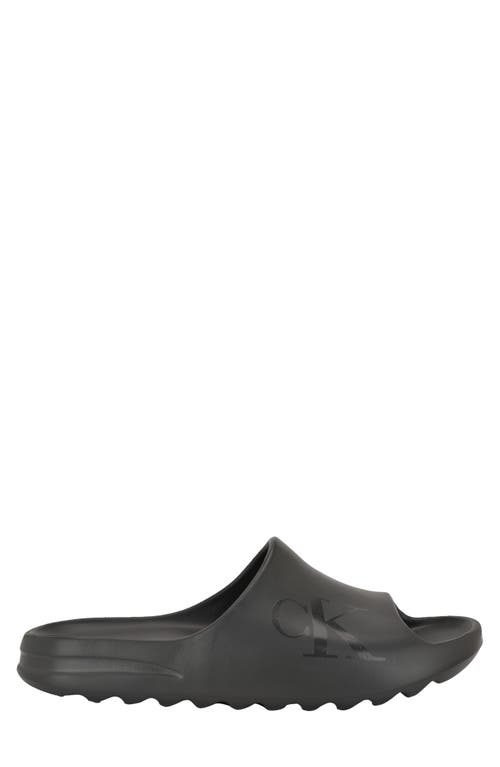 Calvin Klein Olin Slide Sandal In Dark Grey