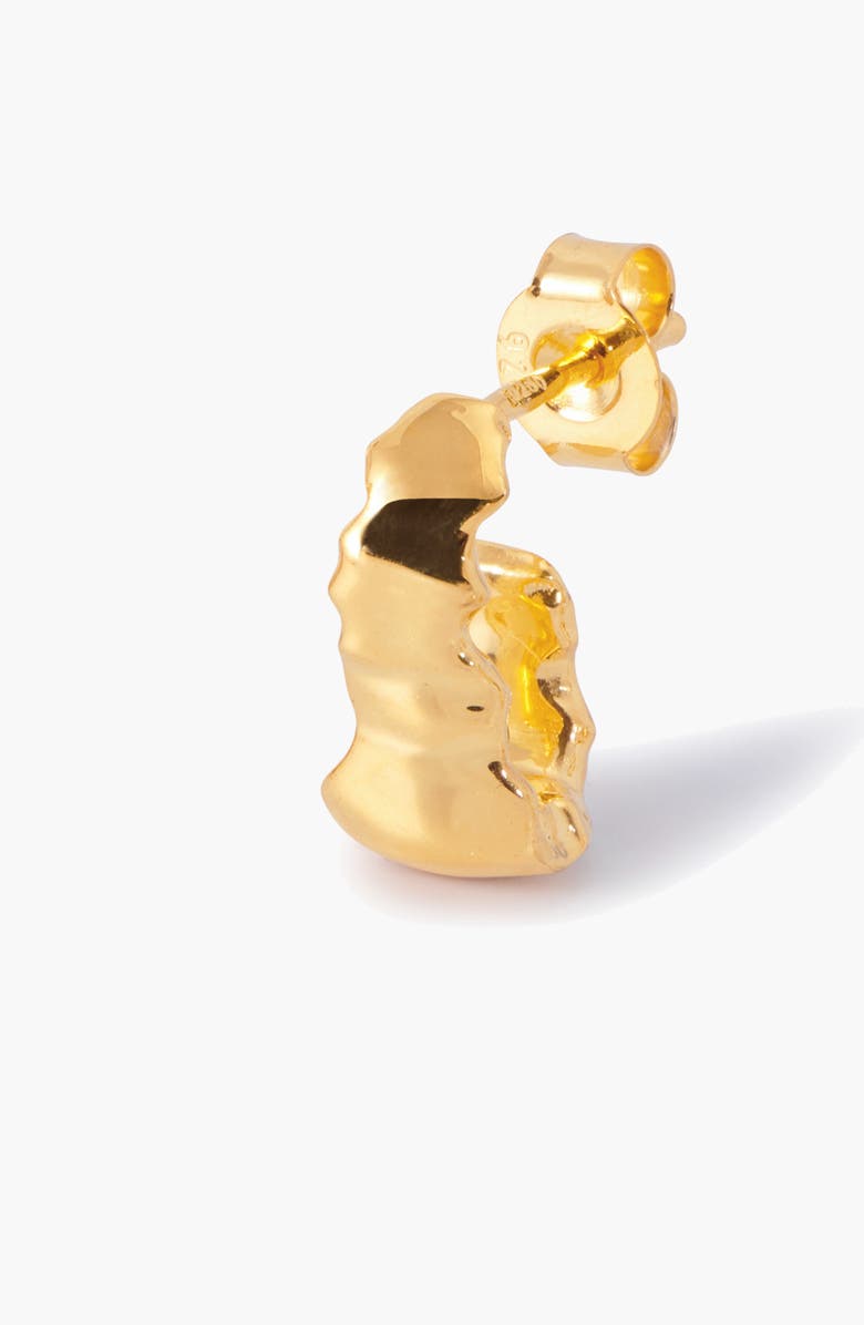 YOJ Boro Mini Hoop Earrings  in Gold, Alternate, color, Gold
