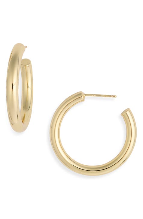 33mm Tube Hoop Earrings