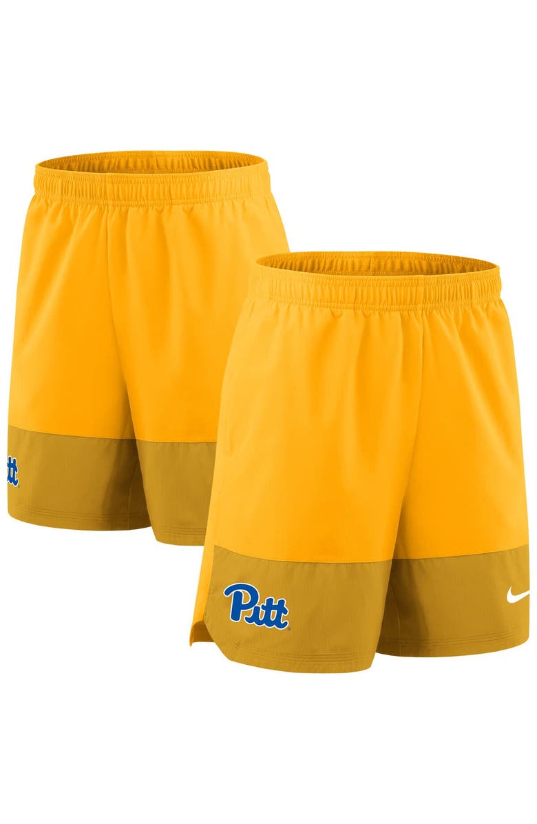 Nike Men's Nike Gold Pitt Panthers 2025 Sideline Performance Shorts, Main, color, Gold