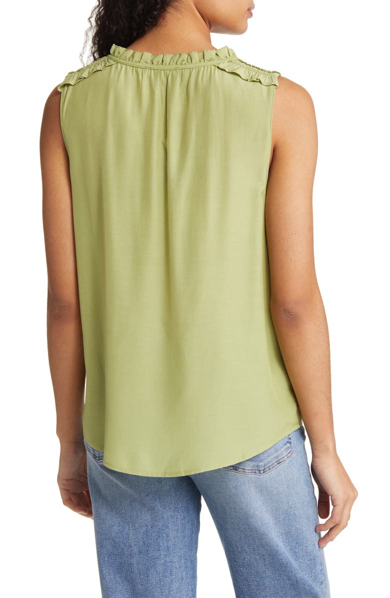 Wit & Wisdom Frill Detail Sleeveless Top, Alternate, color, 