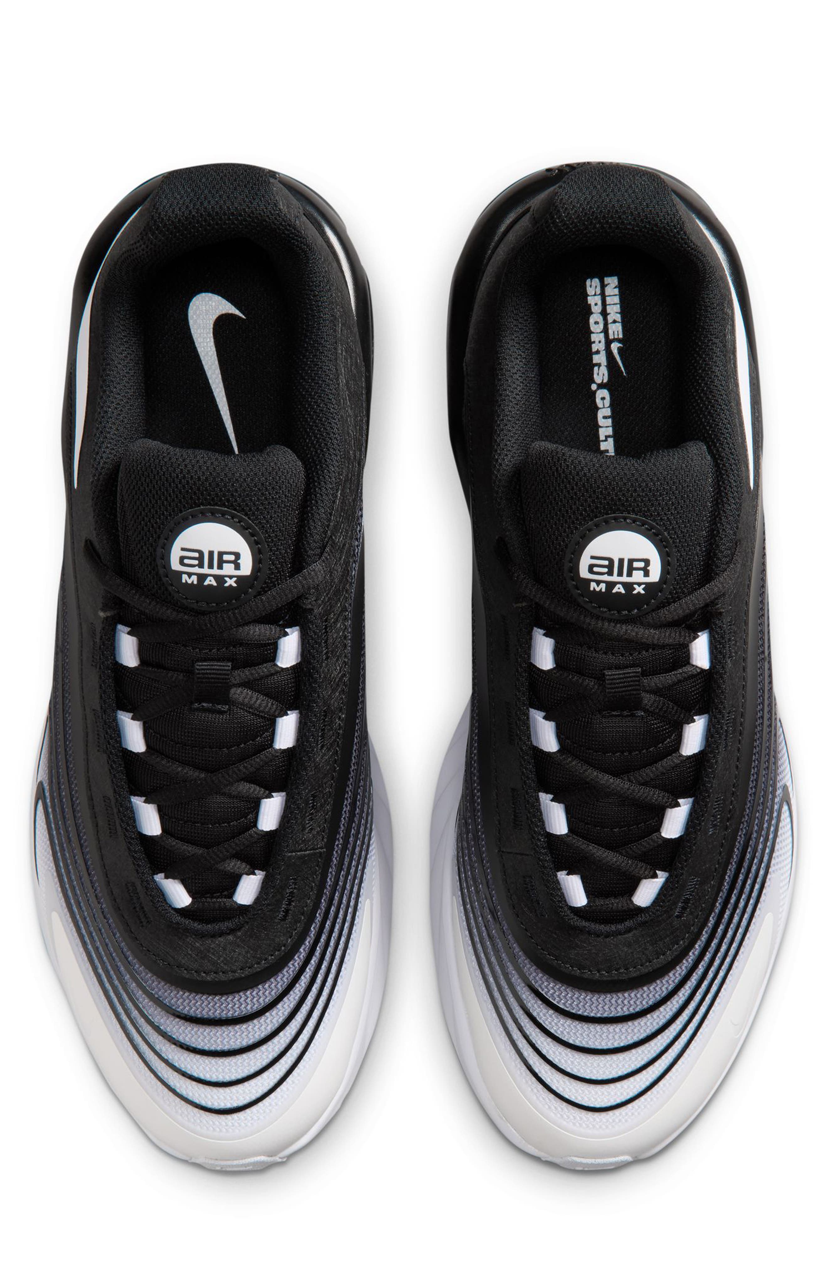 Air Max Fire Sneaker, Alternate, color, BLACK/ WHITE/ BLACK