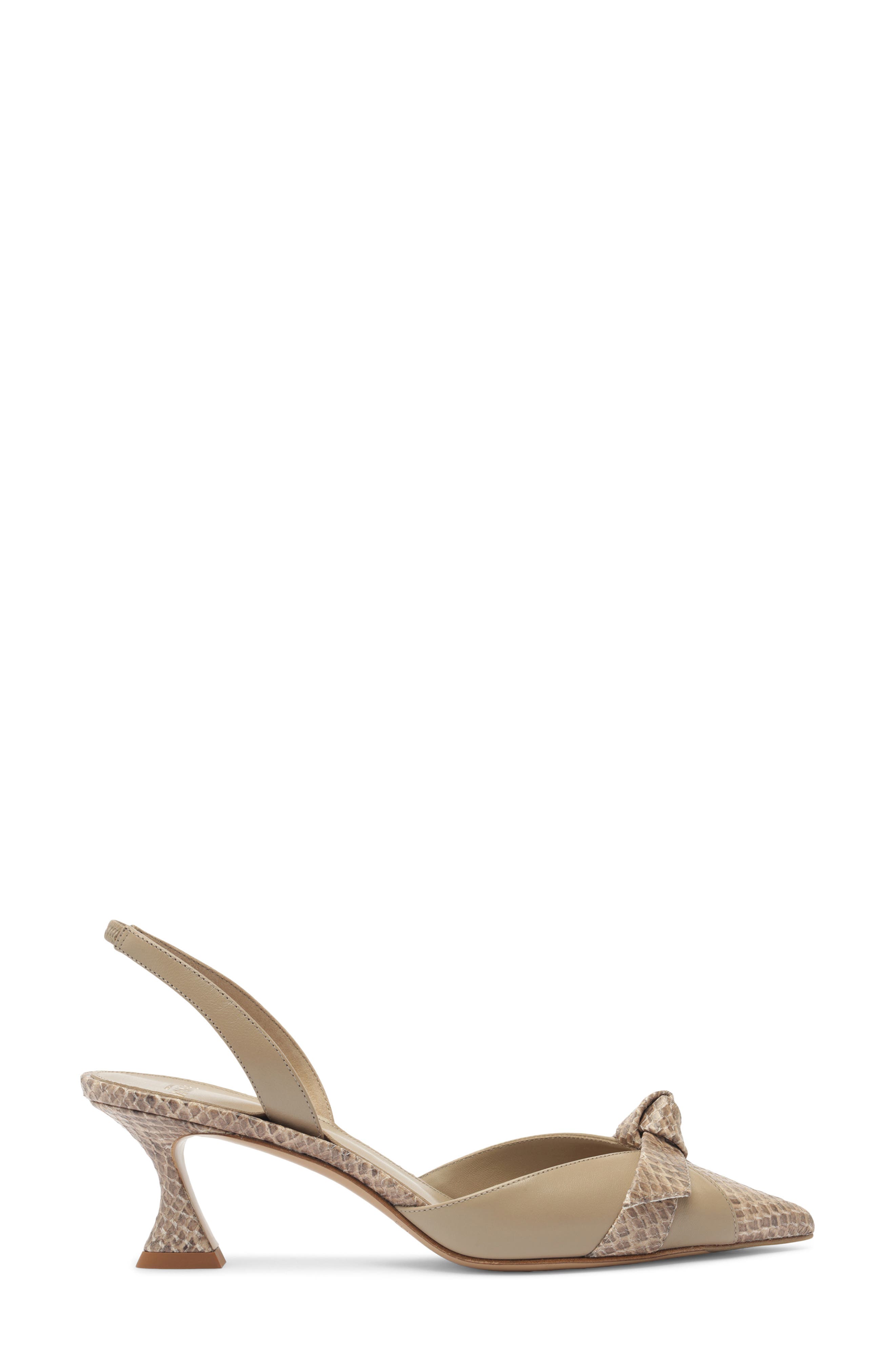 Alexandre Birman Clarita Pointed Toe Slingback Pump, Alternate, color, Semolina