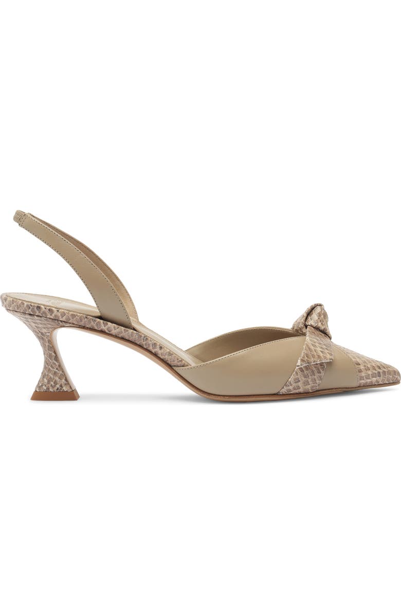 Alexandre Birman Clarita Pointed Toe Slingback Pump, Alternate, color, Semolina