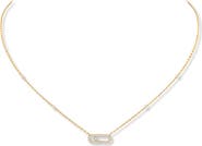 Messika Move Uno Pavé Diamond Pendant Necklace