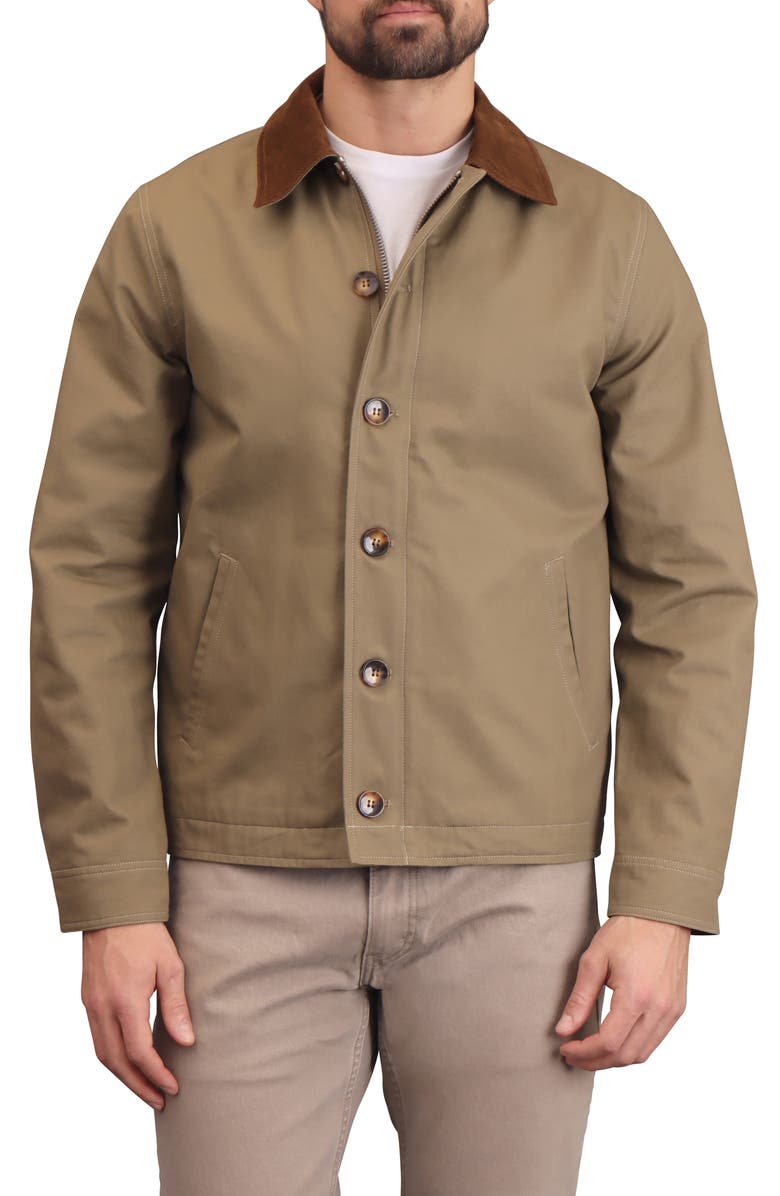 Bagatelle Classic Cotton Work Jacket, Alternate, color, Army