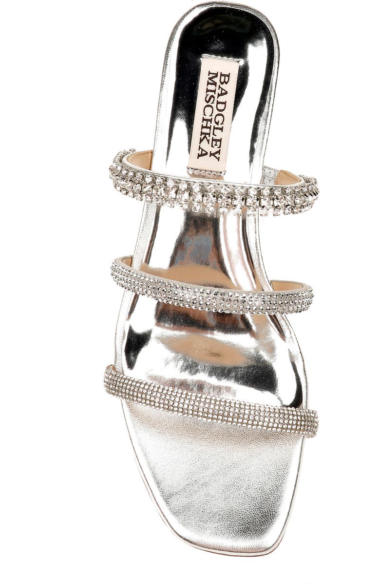 Badgley Mischka Collection Zofia Strappy Wedge Slide Sandal, Alternate, color,