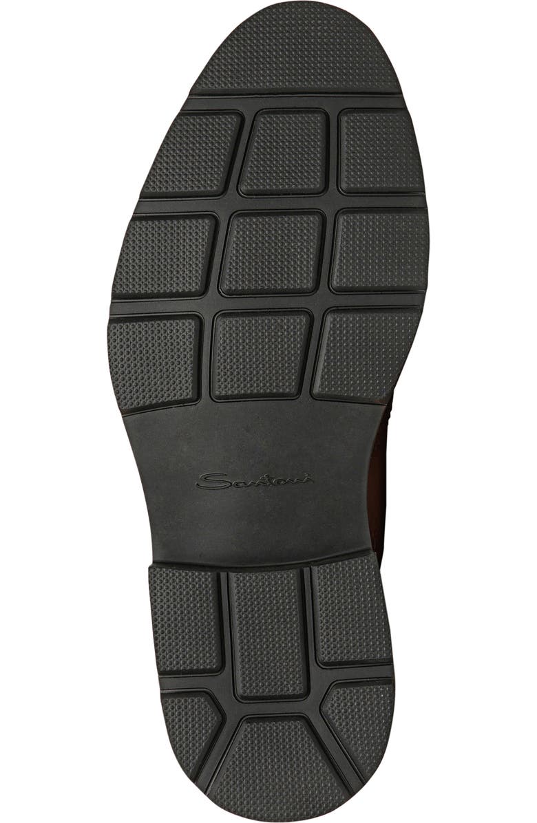 Santoni Kalama Wingtip Chelsea Boot, Alternate, color, Brown