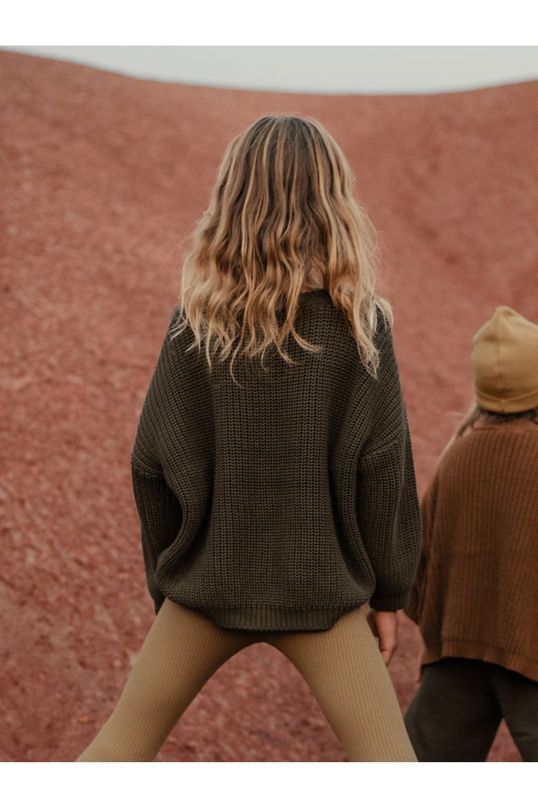 The Chunky Sweater Kids, Main, color, olive