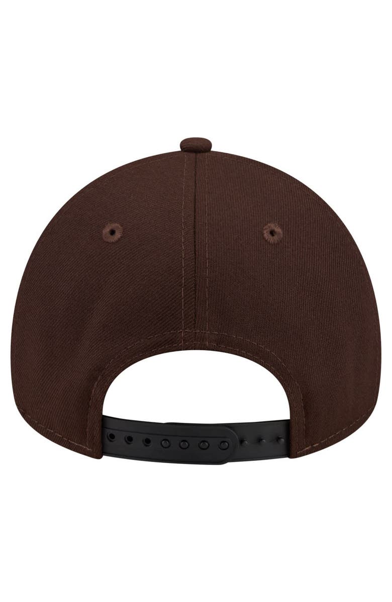 New Era Men's New Era  Dark Brown Tampa Bay Buccaneers Burnt Wood A-Frame 9FORTY Adjustable Hat, Alternate, color, Dark Brown