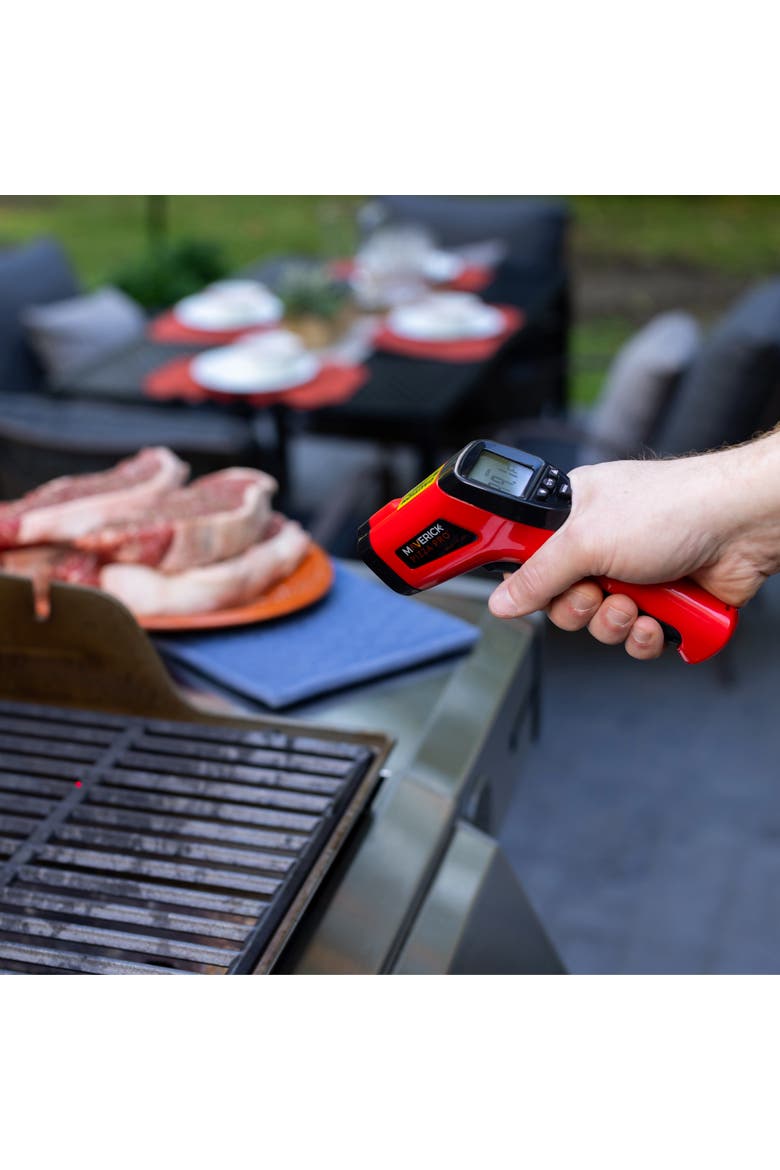 Infrared BBQ Surface Thermometer, Alternate, color, Red/Black