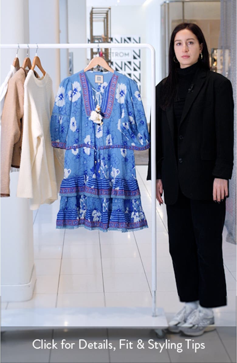 Kate Print Cover-Up Minidress, sales video thumbnail