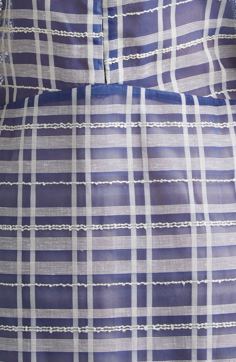 KÚR Check Sleeveless Maxi Dress, Alternate, color, Sea Blue