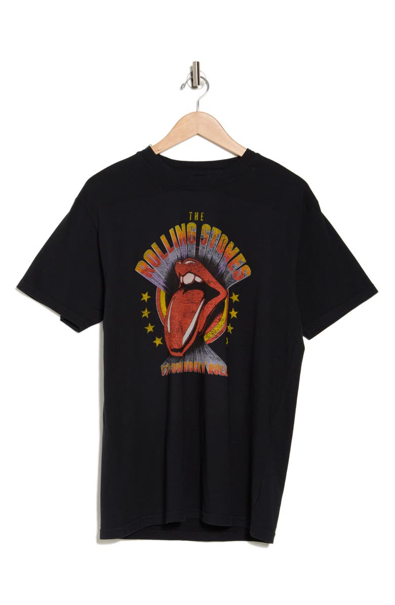 American Needle Rolling Stones Cotton Graphic T-Shirt, Alternate, color, Black
