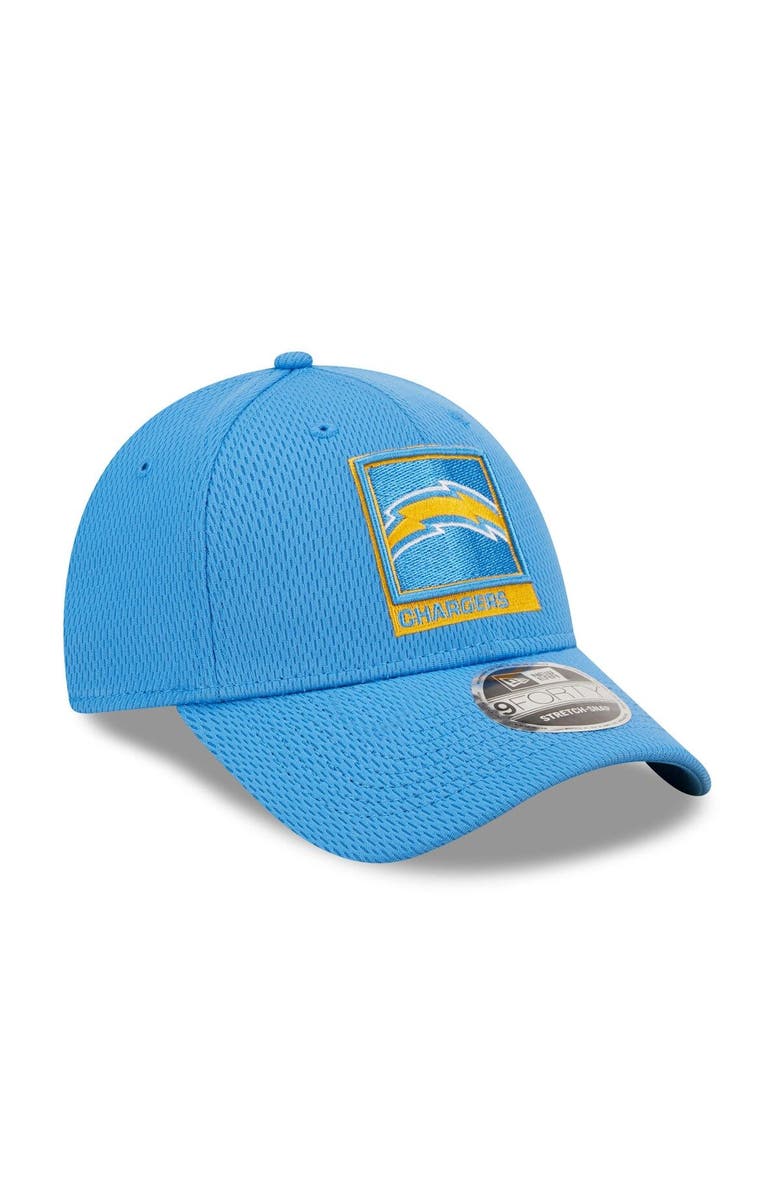 New Era Men's New Era Powder Blue Los Angeles Chargers Framed AF 9FORTY Snapback Hat, Alternate, color, 