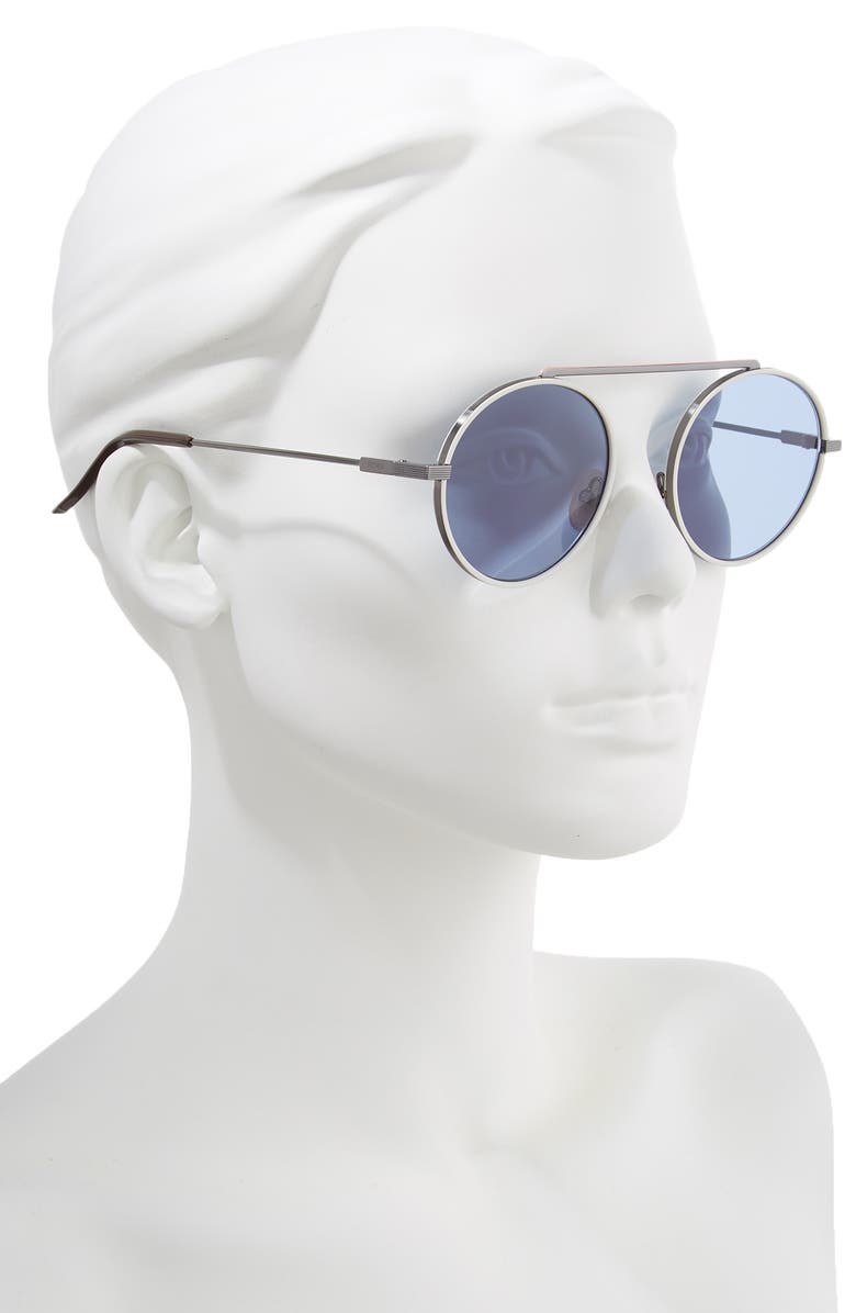 Fendi 54mm Round Sunglasses, Alternate, color,