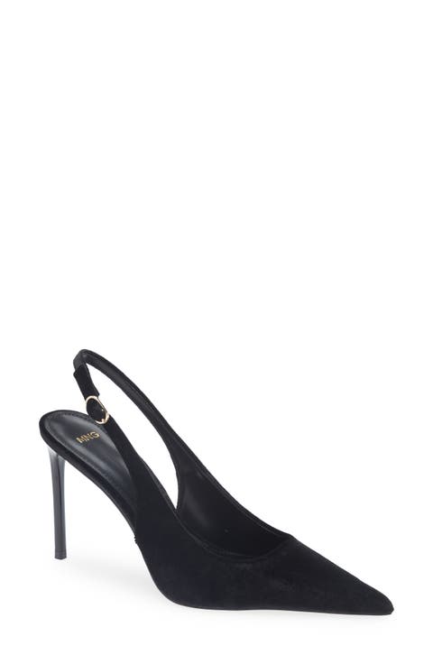 Slingback Pointed Toe Pump (Women)