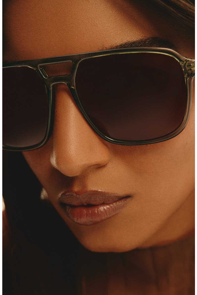 On the Fly 57mm Aviator Sunglasses, Alternate, color, MSS/BRN
