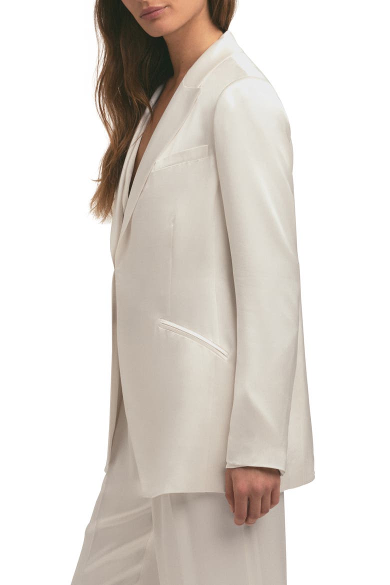 Satin Blazer, Alternate, color, IVORY