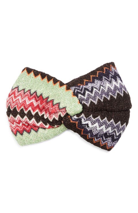 Knotted Zigzag Wool Blend Headband