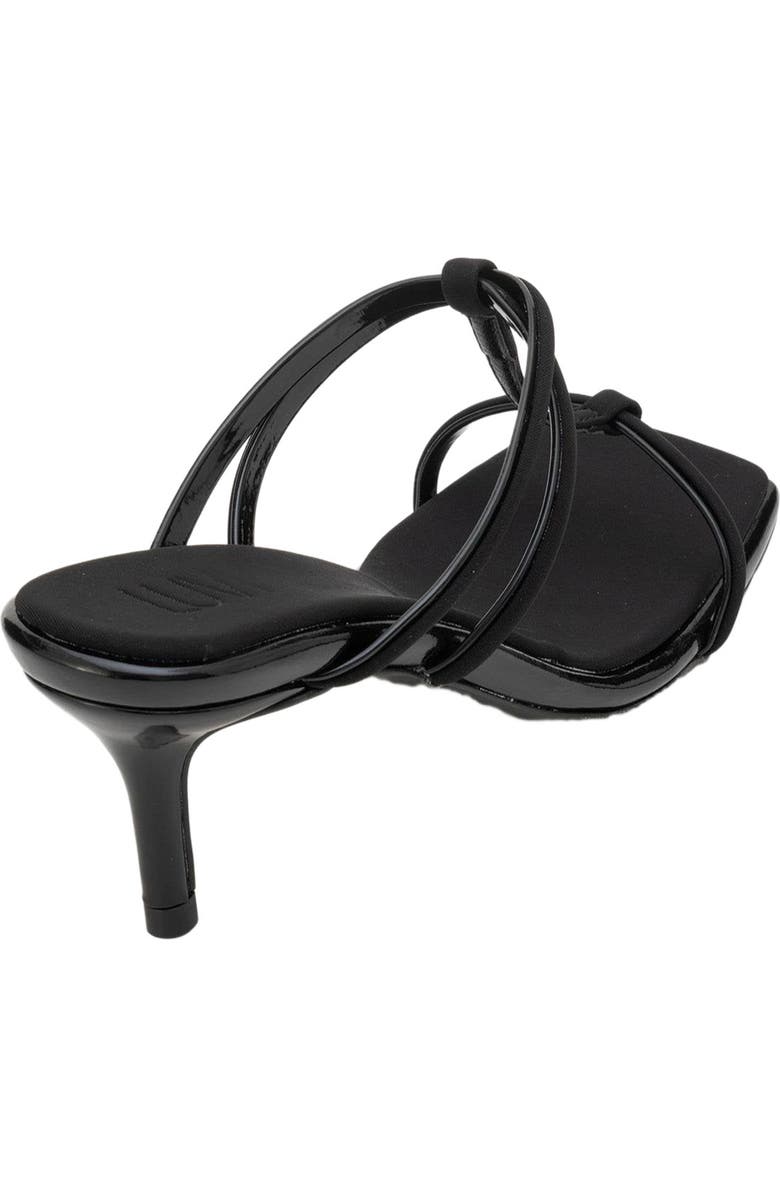 Prologue Shoes Mocha Strap Heel Sandal, Alternate, color, Black Faux Leather