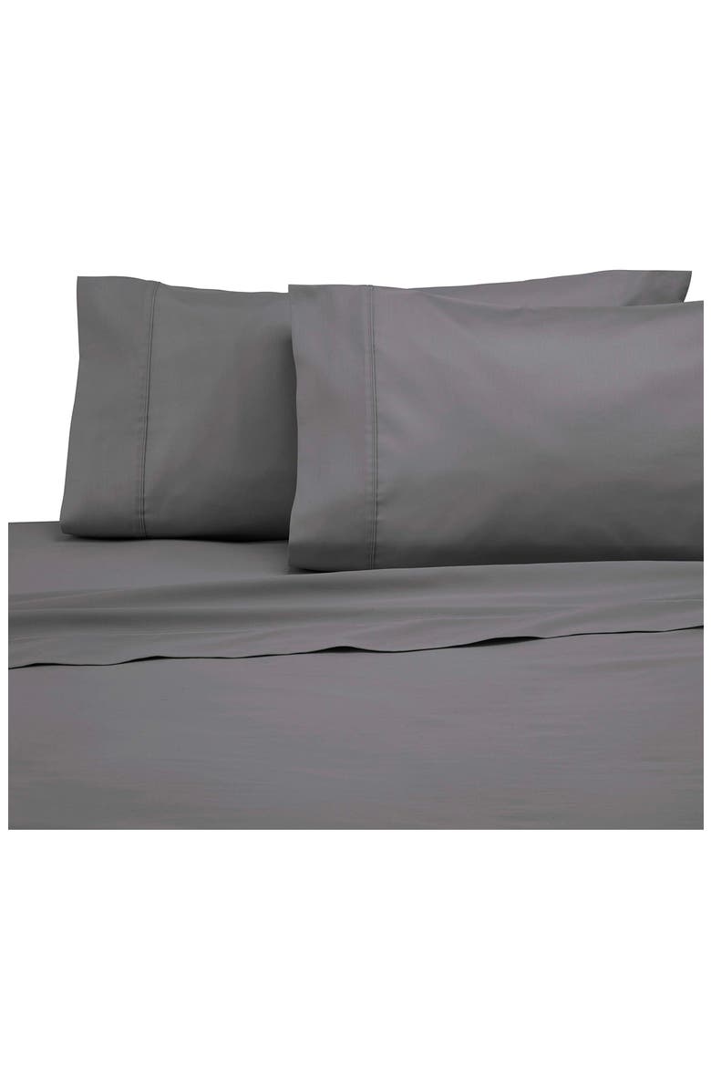 Cotton Sateen Sheet Set, Alternate, color, GRAPHITE