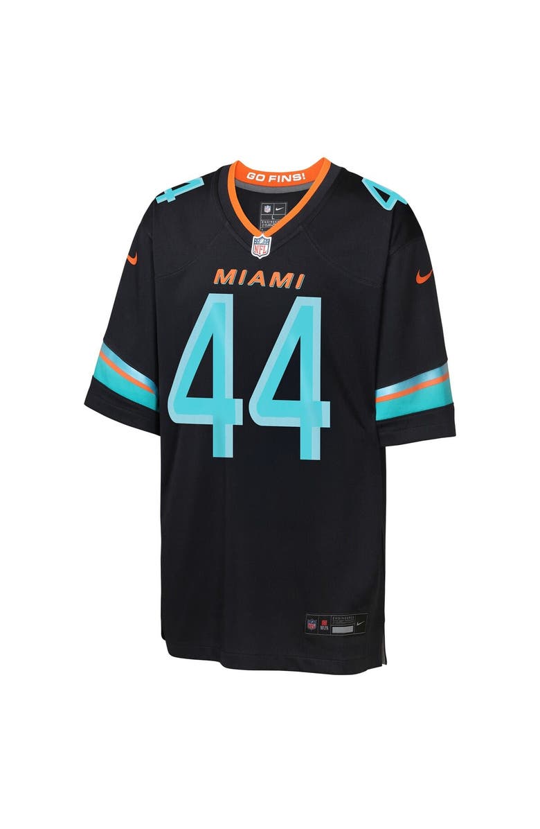 Nike Youth Nike Chop Robinson Pitch Blue Miami Dolphins 2025 Rivalries Collection Game Jersey, Alternate, color, Navy