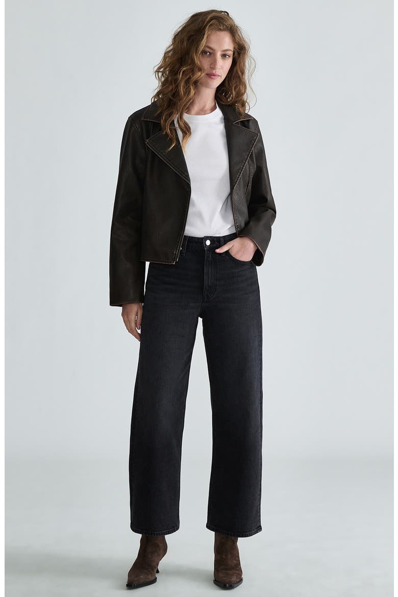 Genova Ankle Wide Leg Jeans, Alternate, color, SMOKE CLASSIC BLUE