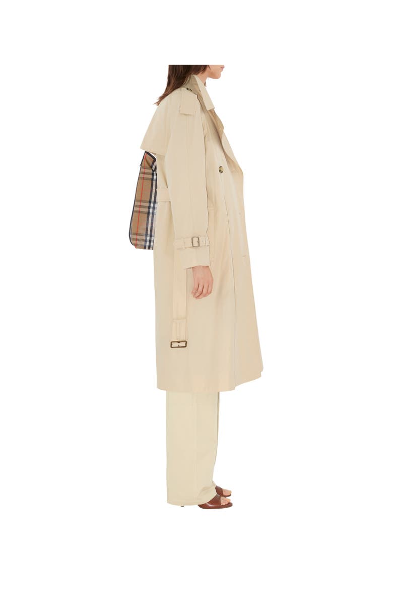 Burberry Long Highgrove Castleford Trench Coat, Alternate, color, Nutmeg