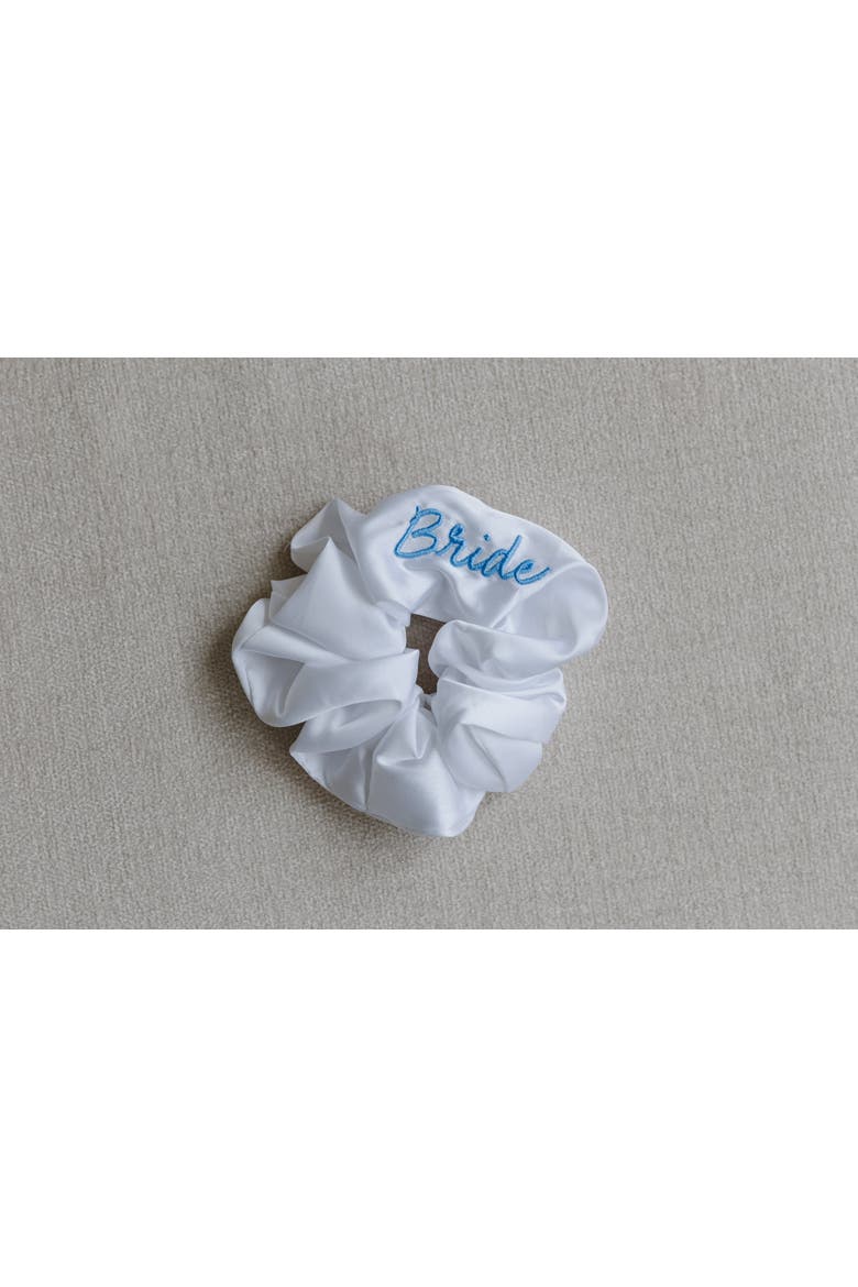 Bride Scrunchie, Alternate, color, White