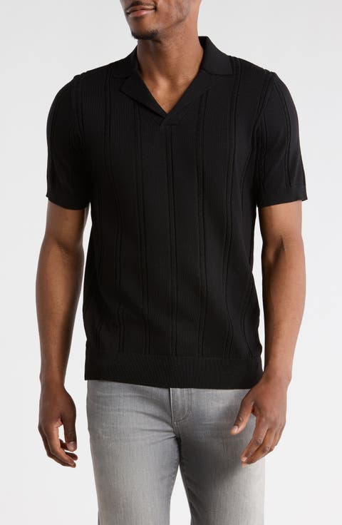 Slim Fit Johnny Collar Polo Sweater