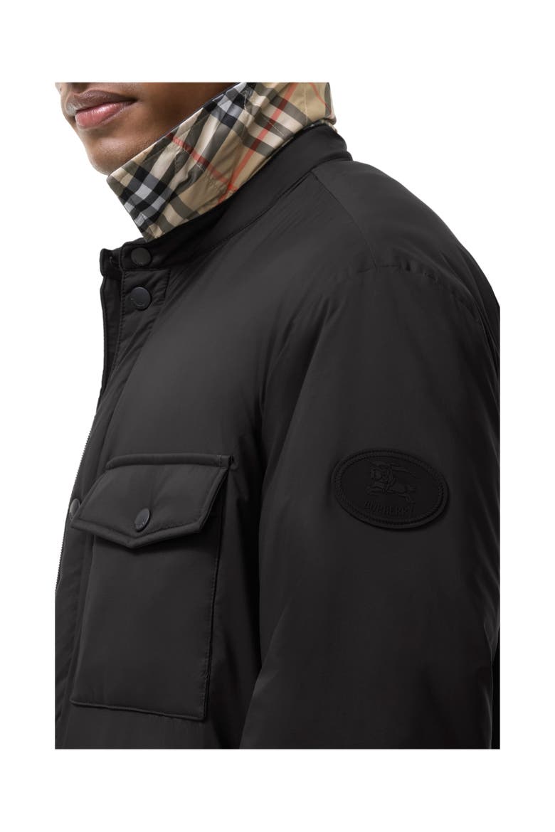 Nylon Dalewood Overshirt, Alternate, color, Black